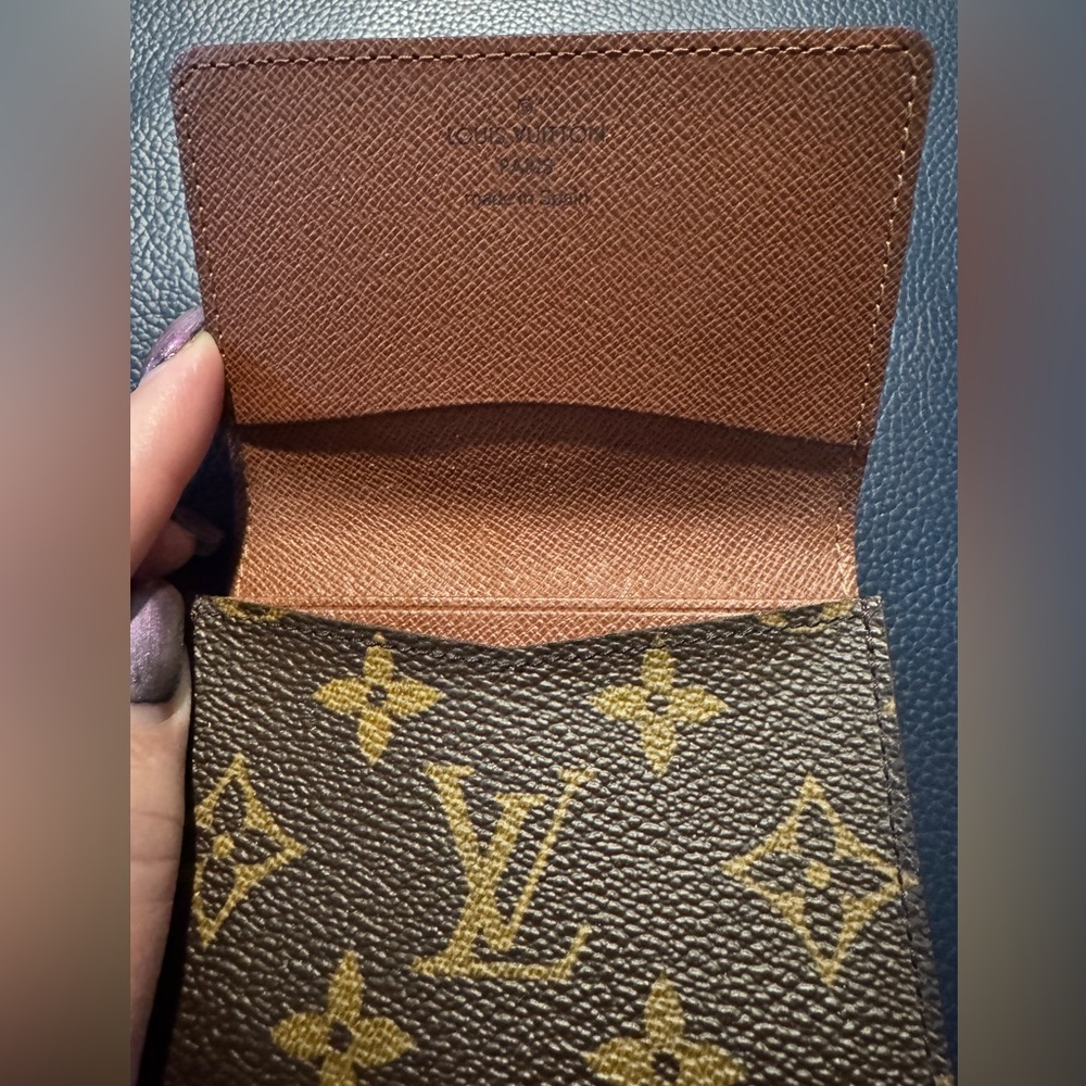Authentic LOUIS VUITTON Monogram Enveloppe cult de Visite card case